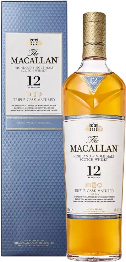 Виски Macallan Triple Cask Matured 12 Years Old, gift box, 0.7 л