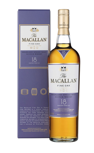 Виски Macallan Fine Oak 18 Years Old, gift box, 0.7 л