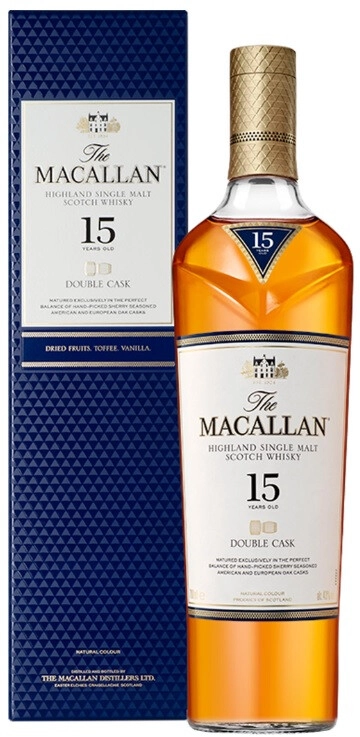 Виски Macallan Double Cask 15 Years Old 0.7 л в коробке